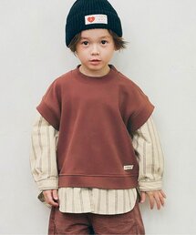 p.premier | 【ジュニア対応】ベストとくっつきトップス(スウェット)