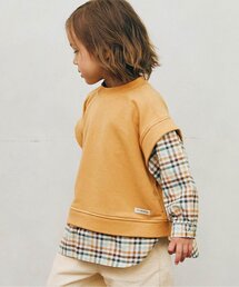 p.premier | 【ジュニア対応】ベストとくっつきトップス(スウェット)