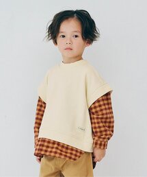 p.premier | 【ジュニア対応】ベストとくっつきトップス(スウェット)