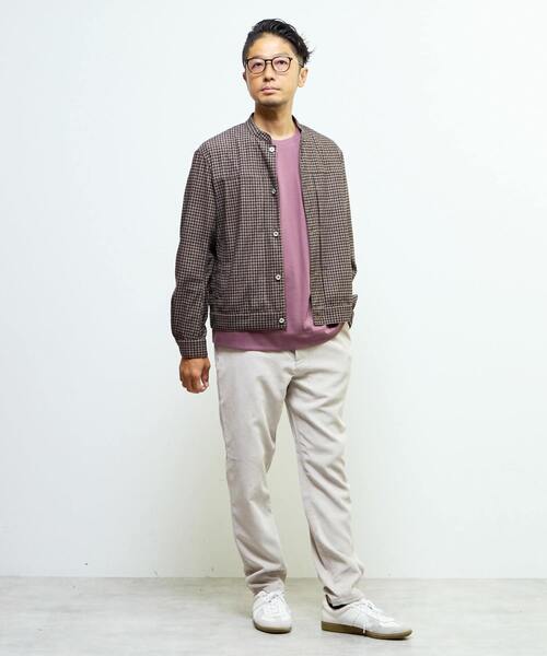 MEN'S MELROSE(メンズメルローズ)の「アクティブテックコーデュロイ ワンプリーツイージーテーパードパンツ(その他パンツ・メンズ・アイボリー/ブラック/ブラウン・2/3/4)」の17枚目の写真