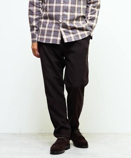 MEN'S MELROSE(メンズメルローズ)の「アクティブテックコーデュロイ ワンプリーツイージーテーパードパンツ(その他パンツ・メンズ・アイボリー/ブラック/ブラウン・2/3/4)」の10枚目の写真