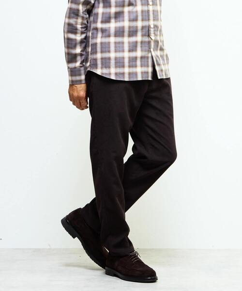 MEN'S MELROSE(メンズメルローズ)の「アクティブテックコーデュロイ ワンプリーツイージーテーパードパンツ(その他パンツ・メンズ・アイボリー/ブラック/ブラウン・2/3/4)」の18枚目の写真