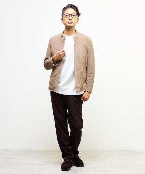 MEN'S MELROSE(メンズメルローズ)の「アクティブテックコーデュロイ ワンプリーツイージーテーパードパンツ(その他パンツ・メンズ・アイボリー/ブラック/ブラウン・2/3/4)」の22枚目の写真