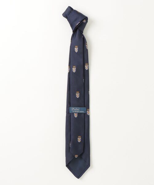 POLO RALPH LAUREN（ポロ ラルフ ローレン）の「シルク レップ クラブ ネクタイ（ネクタイ・メンズ・ネイビー系1・ONE）」の2枚目の写真