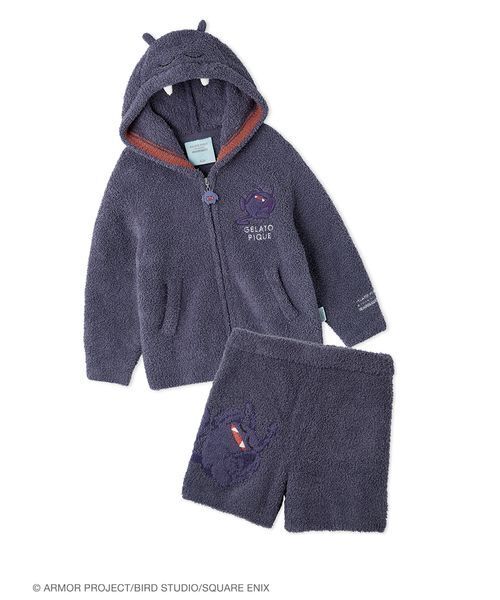 ジェラートピケ　MLサイズ　ドラゴンクエスト　　ドラキー　パーカー&ハーフパンツ ドラゴンクエスト】【キッズ】ドラキーパーカ&ハーフパンツセット