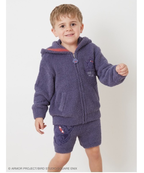 ジェラートピケ　SMサイズ　ドラゴンクエスト　　ドラキー　パーカー&ハーフパンツ ドラゴンクエスト】【キッズ】ドラキーパーカ&ハーフパンツセット