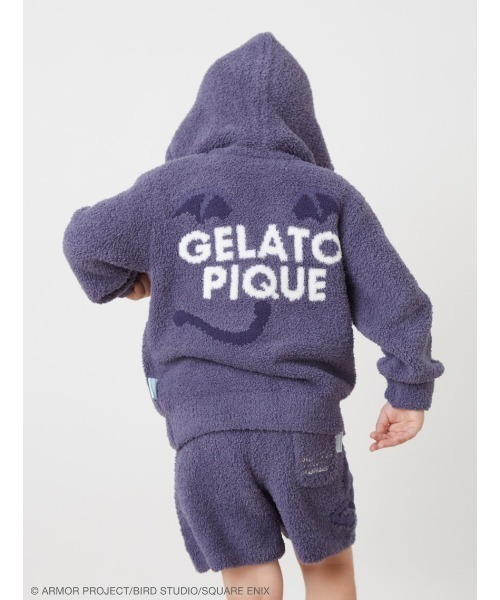 ジェラートピケ　SMサイズ　ドラゴンクエスト　　ドラキー　パーカー&ハーフパンツ ドラゴンクエスト】【キッズ】ドラキーパーカ&ハーフパンツセット