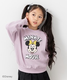 Disney(ディズニー)の〈ディズニー〉ミニーマウス / 袖メロウ 裏毛トレーナー(スウェット)
