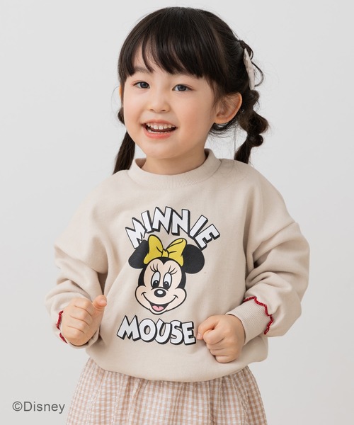 Disney(ディズニー)の「〈ディズニー〉ミニーマウス / 袖メロウ 裏毛トレーナー(スウェット・キッズ・ブラック/クリーム/ラベンダー/スモークピンク・80cm/90cm/100cm/110cm/120cm/130cm/140cm)」の14枚目の写真