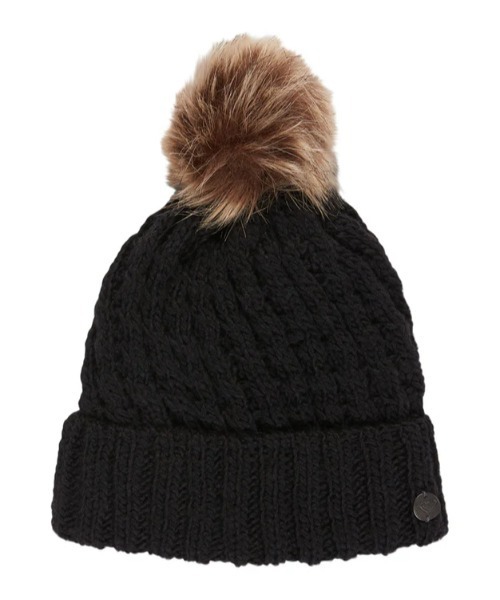 ROXY(ロキシー)の「BLIZZARD GIRL BEANIE /ロキシーキッズボンボン付きニット帽・ビーニー(ニットキャップ/ビーニー・キッズ・ライラック/ブラック・FREE)」の17枚目の写真