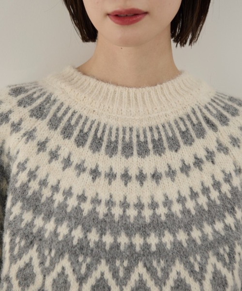 ノルディックニットプルオーバー（ニット/セーター）｜Shelly island