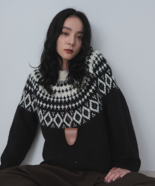 ノルディックニットプルオーバー（ニット/セーター）｜Shelly island