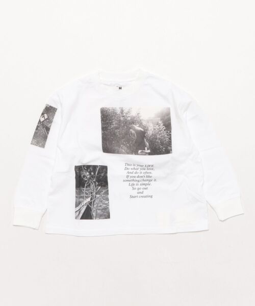 Smoothy(スムージー)の「SMOOTHY Photo Long Sleeve Tee / スムージー フォトロングスリーブTシャツ(Tシャツ/カットソー・キッズ・ホワイト・MEDIUM/LARGE/X-LARGE)」の5枚目の写真