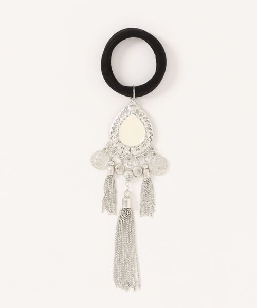 チャイハネ（チャイハネ）の「【チャイハネ】ティアジアヘアゴム（ヘアゴム・レディース・シルバー・FREE）」の2枚目の写真