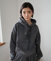 A'GEM/9 × .kom 『muah muah/ムーアムーア』 PIGMENT WASHING HOODIE（セットアップ対応）/ピグメント ウォッシングプルオーバーパーカー