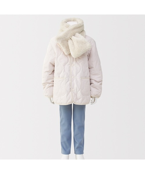 無印良品(ムジルシリョウヒン)の「<キッズ> 再生ポリエステルあったかボア マフラー(マフラー・キッズ・ブラウン系/ライトベージュ/ピンク・FREE)」の11枚目の写真