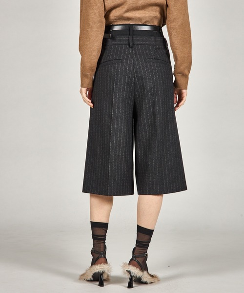 PRANK PROJECT（プランクプロジェクト）の「ダブルウエストハーフパンツ / Double Waist Half Pants（その他パンツ・レディース・チャコールグレー/ブラック・36/38）」の18枚目の写真