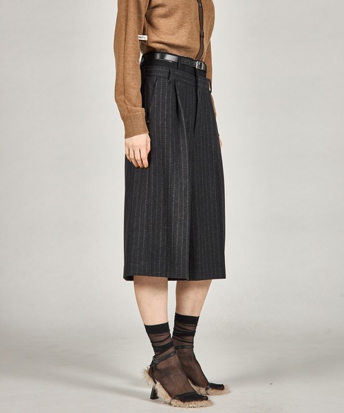 PRANK PROJECT（プランクプロジェクト）の「ダブルウエストハーフパンツ / Double Waist Half Pants（その他パンツ・レディース・チャコールグレー/ブラック・36/38）」の16枚目の写真