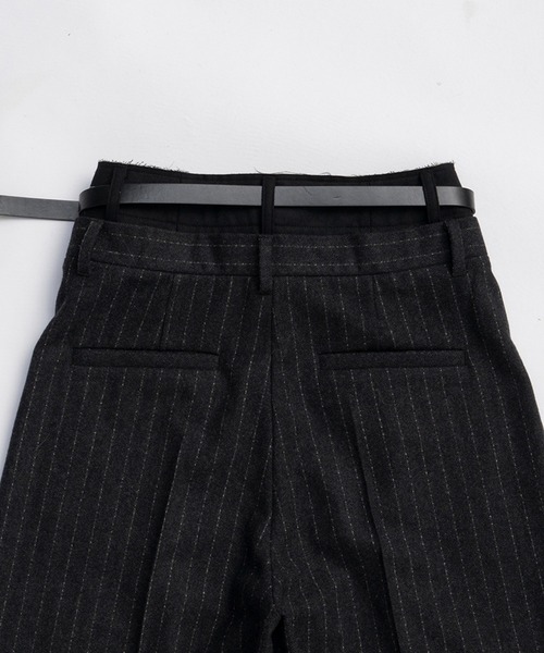 PRANK PROJECT（プランクプロジェクト）の「ダブルウエストハーフパンツ / Double Waist Half Pants（その他パンツ・レディース・チャコールグレー/ブラック・36/38）」の21枚目の写真