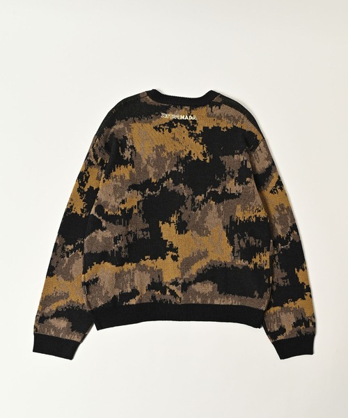 ADAM PATEK(アダムパテック)の「ADAMPATEK/mad embroidered fade knit cardigan/総柄刺繍入りカーディガン(カーディガン/ボレロ・メンズ・グレー系/ブラウン系・1/2)」の4枚目の写真