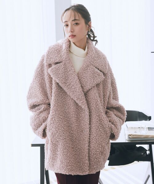 2025AW】ループファーコート（テーラードジャケット）｜earth