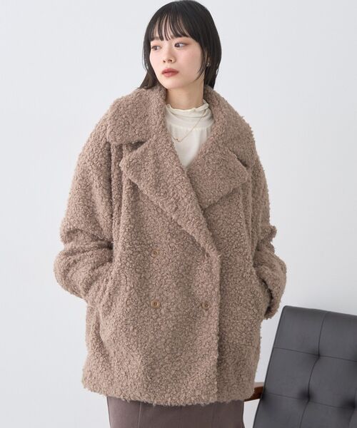 セール】【2025AW】ループファーコート（テーラードジャケット