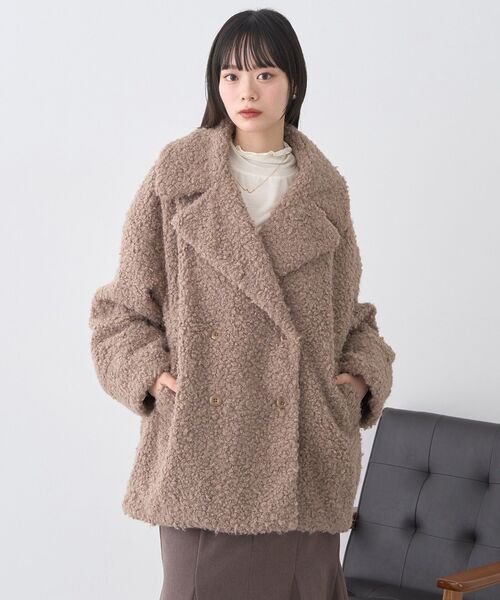 セール】【2025AW】ループファーコート（テーラードジャケット