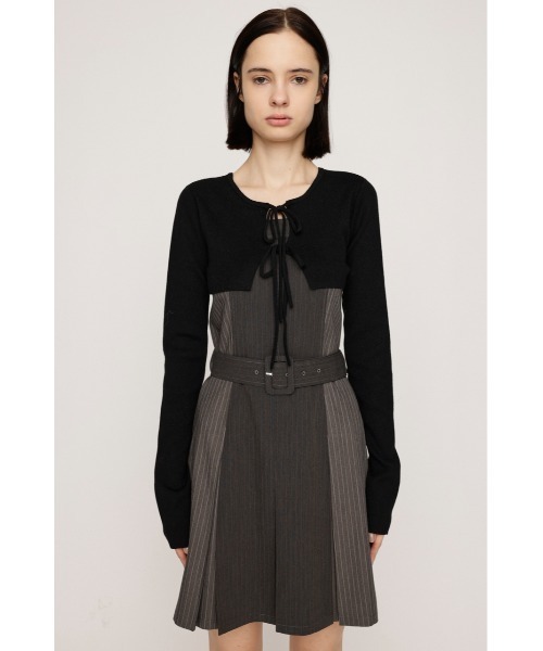 SLY（スライ）の「BOX PLEATS CAMI S/OP SET ボックスプリーツ ショート キャミワンピース セット 秋服 冬服（ワンピース・レディース・ベージュ系その他/グレー系その他2・1/2）」の5枚目の写真