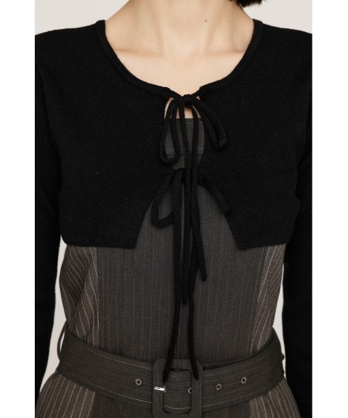 SLY（スライ）の「BOX PLEATS CAMI S/OP SET ボックスプリーツ ショート キャミワンピース セット 秋服 冬服（ワンピース・レディース・ベージュ系その他/グレー系その他2・1/2）」の10枚目の写真