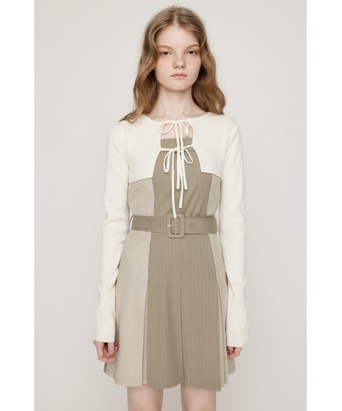 SLY（スライ）の「BOX PLEATS CAMI S/OP SET ボックスプリーツ ショート キャミワンピース セット 秋服 冬服（ワンピース・レディース・ベージュ系その他/グレー系その他2・1/2）」の16枚目の写真