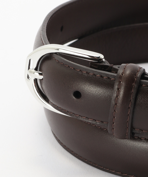 EDIFICE（エディフィス）の「ANNONAY VOCALOU カーフ ベルト（ベルト・メンズ・ブラック/ブラウン・95/90/85/80/75）」の6枚目の写真