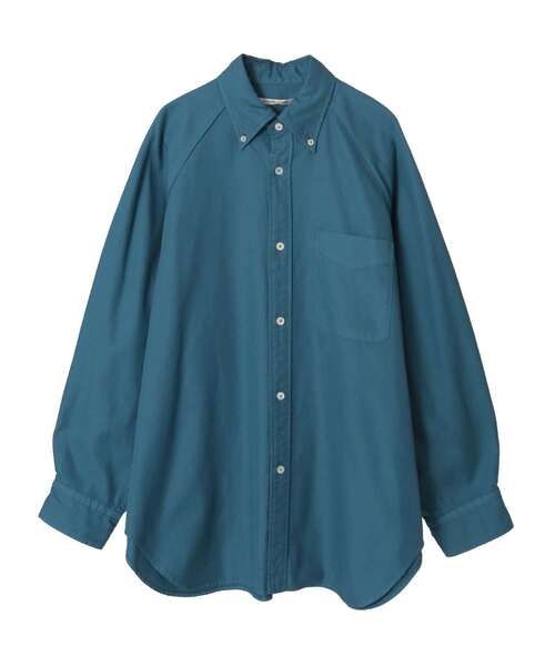 CURRENTAGE（カレンテージ）の「【CURRENTAGE/カレンテージ】Raglan Ox shirt（シャツ/ブラウス・レディース・ボルドー/グリーン/ベージュ/ブルー・FREE）」の5枚目の写真