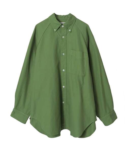 CURRENTAGE（カレンテージ）の「【CURRENTAGE/カレンテージ】Raglan Ox shirt（シャツ/ブラウス・レディース・ボルドー/グリーン/ベージュ/ブルー・FREE）」の16枚目の写真