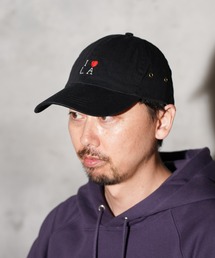 THRIFTY LOOK（スリフティールック）の「THRIFTY LOOK / スリフティールック "I LOVE LA" HAND EMB POLO CAP ハンドステッチ ポロキャップ（キャップ）」
