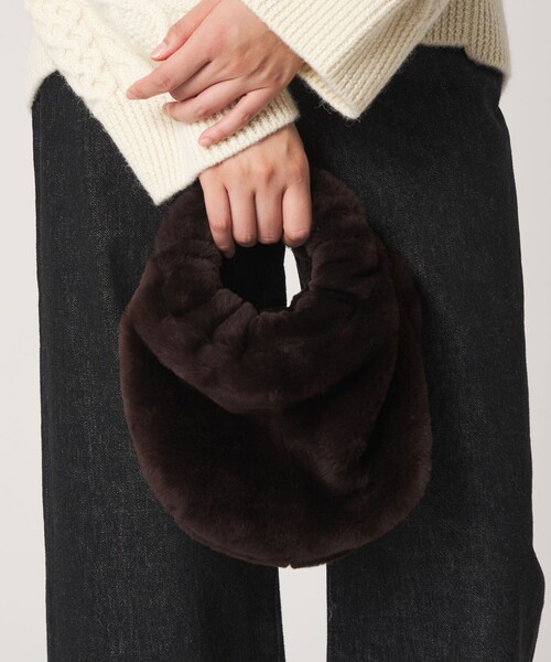 ODETTE E ODILE（オデットエオディール）の「＜CARUS＞ MIRAGGIO MERIN（ハンドバッグ・レディース・グレー系/ダークブラウン・FREE）」の3枚目の写真