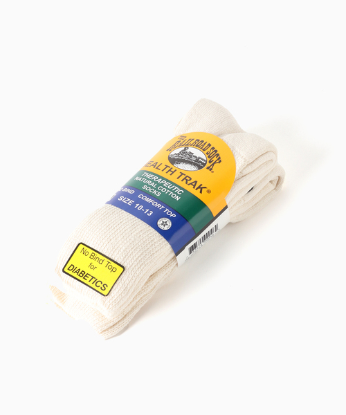 Railroad Sock（レイルロードソック）の「RAILROAD SOCK / レイルロードソック Therapeutic Crew (2pair)（ソックス/靴下・メンズ・ホワイト/アイボリー・FREE）」の3枚目の写真