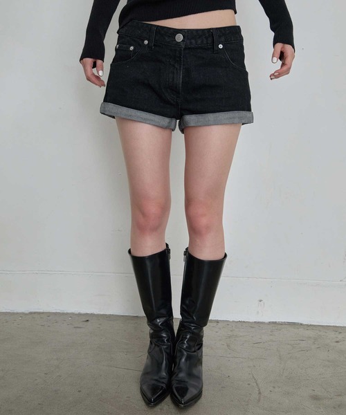 Heart Tattoo(ハートタトゥー)の「studs belt short pants / スタッズベルト付きショートパンツ(その他パンツ・レディース・ブラック系/ブラック系1・1/0)」の13枚目の写真