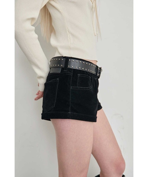 Heart Tattoo(ハートタトゥー)の「studs belt short pants / スタッズベルト付きショートパンツ(その他パンツ・レディース・ブラック系/ブラック系1・1/0)」の20枚目の写真