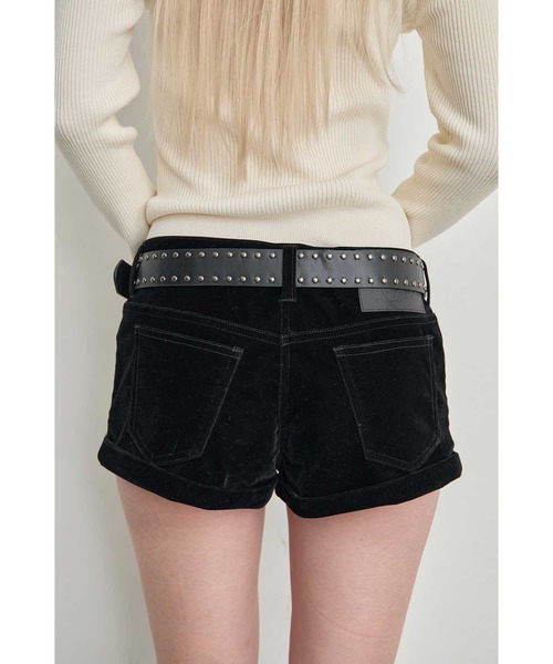 Heart Tattoo(ハートタトゥー)の「studs belt short pants / スタッズベルト付きショートパンツ(その他パンツ・レディース・ブラック系/ブラック系1・1/0)」の21枚目の写真