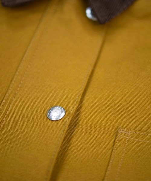 UNIVERSAL OVERALL(ユニバーサルオーバーオール)の「LINING OX COVERALL /オックスカバーオール/ワークジャケット(カバーオール・レディース・ブラウン/杢グレー/ブラウン系その他4・F)」の6枚目の写真