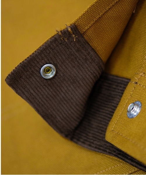 UNIVERSAL OVERALL(ユニバーサルオーバーオール)の「LINING OX COVERALL /オックスカバーオール/ワークジャケット(カバーオール・レディース・ブラウン/杢グレー/ブラウン系その他4・F)」の8枚目の写真