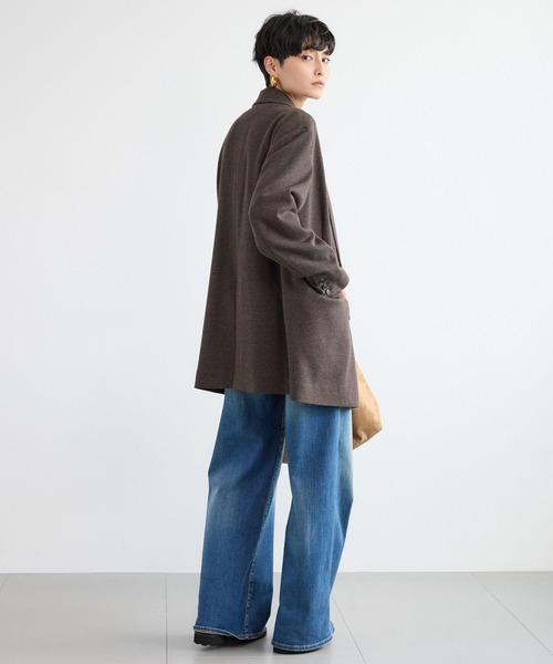 BARNYARDSTORM（バンヤードストーム）の「BARNYARDSTORM / ヘリンボーンジャケット / JAPAN FABRIC（テーラードジャケット・レディース・ブラウン・S/M）」の2枚目の写真