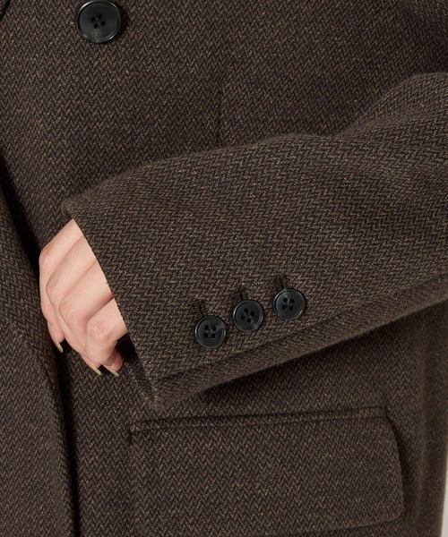 BARNYARDSTORM（バンヤードストーム）の「BARNYARDSTORM / ヘリンボーンジャケット / JAPAN FABRIC（テーラードジャケット・レディース・ブラウン・S/M）」の16枚目の写真