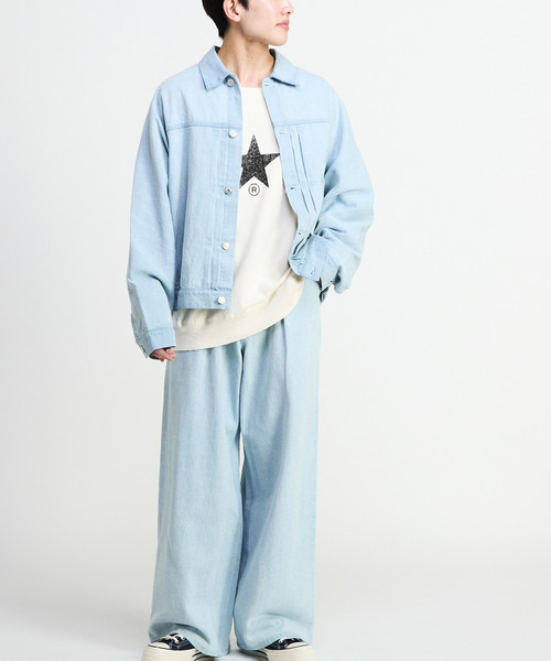 CONVERSE TOKYO（コンバーストウキョウ）の「STAR★ PRINT WASHED SWEAT（スウェット・メンズ・グレー/ブラック/オフホワイト・SMALL/LARGE）」の15枚目の写真