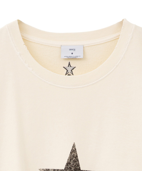 CONVERSE TOKYO（コンバーストウキョウ）の「STAR★ PRINT WASHED SWEAT（スウェット・メンズ・グレー/ブラック/オフホワイト・SMALL/LARGE）」の17枚目の写真
