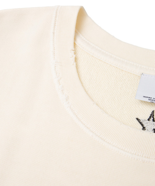 CONVERSE TOKYO（コンバーストウキョウ）の「STAR★ PRINT WASHED SWEAT（スウェット・メンズ・グレー/ブラック/オフホワイト・SMALL/LARGE）」の18枚目の写真