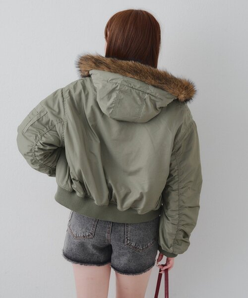 MARCHES】フェイクファー付MA-1（MA-1）｜APPORTE PAR LES MARCHES