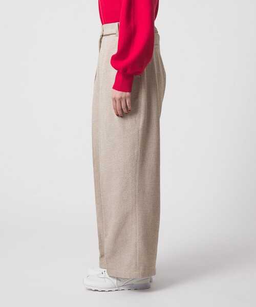 A DAY IN THE LIFE UNITED ARROWS(アデイインザライフユナイテッドアローズ)の「メランジ ツイードライク 2タック ワイドパンツ ‐ウォッシャブル‐<A DAY IN THE LIFE>(その他パンツ・レディース・モカ/ダークグレー/ベージュ・M/S)」の8枚目の写真