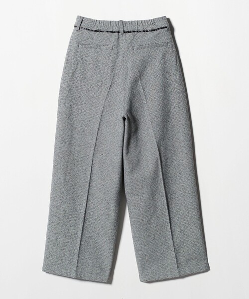 A DAY IN THE LIFE UNITED ARROWS(アデイインザライフユナイテッドアローズ)の「メランジ ツイードライク 2タック ワイドパンツ ‐ウォッシャブル‐<A DAY IN THE LIFE>(その他パンツ・レディース・モカ/ダークグレー/ベージュ・M/S)」の10枚目の写真