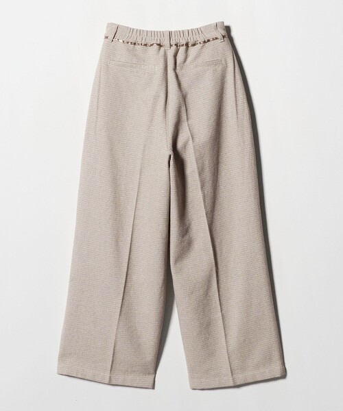 A DAY IN THE LIFE UNITED ARROWS(アデイインザライフユナイテッドアローズ)の「メランジ ツイードライク 2タック ワイドパンツ ‐ウォッシャブル‐<A DAY IN THE LIFE>(その他パンツ・レディース・モカ/ダークグレー/ベージュ・M/S)」の18枚目の写真